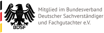 BDSF geprüfter Sachverständiger für Kraftfahrzeugschäden- und -bewertungen